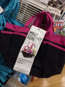 These soft Mesh totes are much better then plastic shower baskets